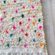Large Berber rug made of natural wool, traditionally handwoven, 2/3 m.