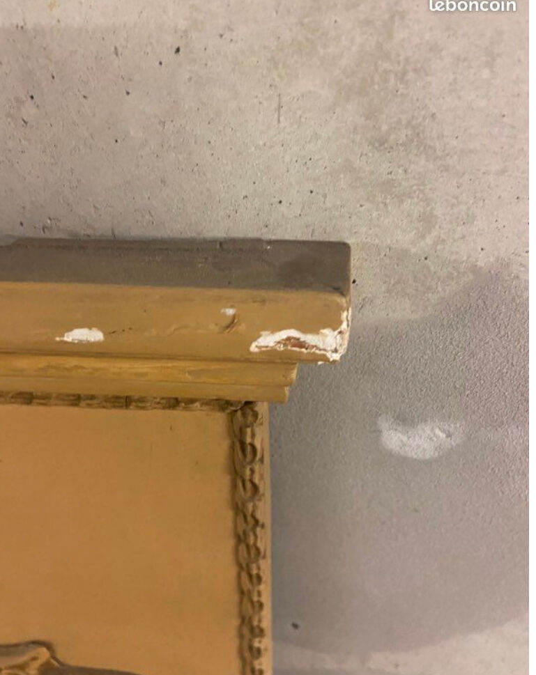 Large old Trumeau mirror Louis XVI style 1900 era