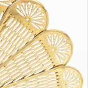 Brass fire screen