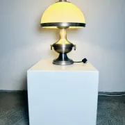 Metal Mushroom Table Lamp By Dijkstra Lampen, The Netherlands, 1960S