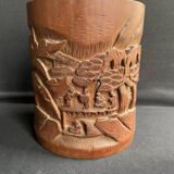 Porte-pinceaux bois lettrés immortels pins