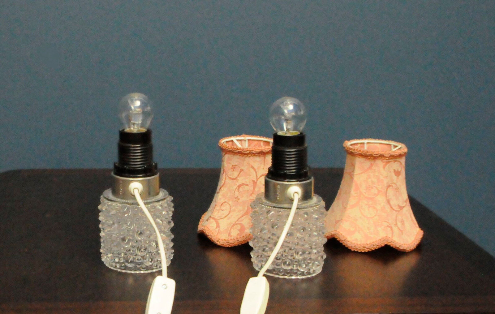 Pair of Orrefors lamps