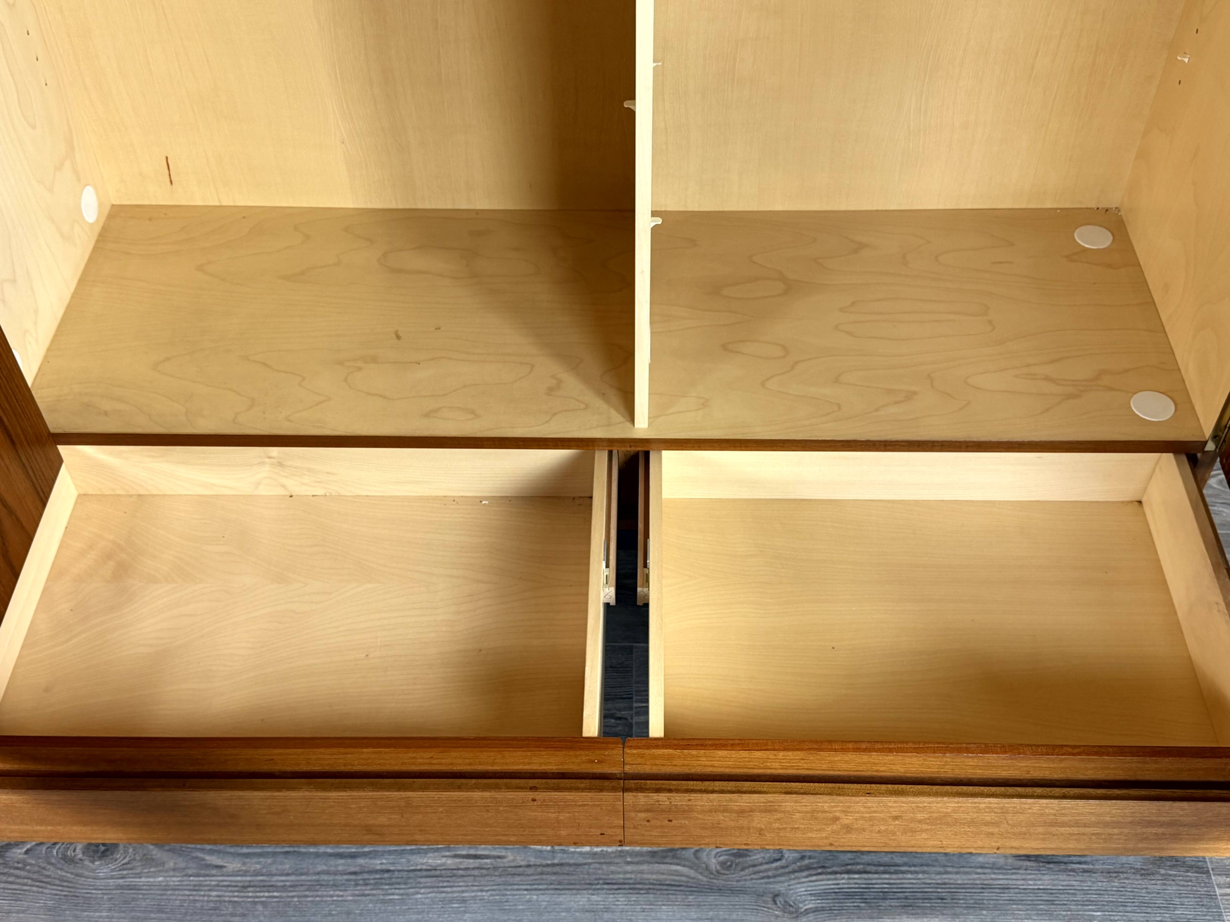 Buffet haut B60 en teck par Dieter Waeckerlin pour Behr, années 1960-1970