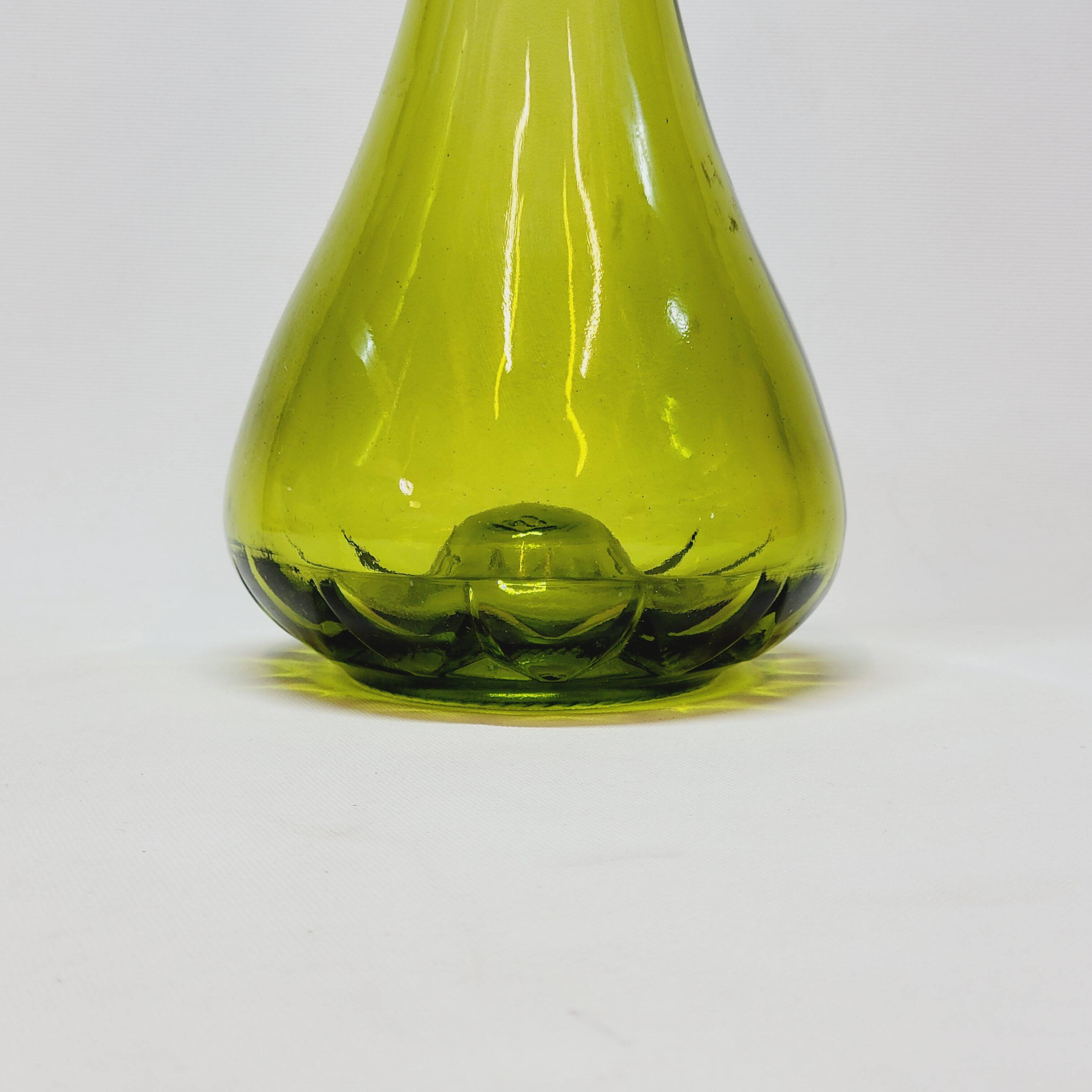 Vintage Italian Green Glass Decanter