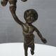 "Il mio bel foco" pair of candlesticks XIXth cherubs 3 torchieres