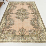 5x9  Faded Classic Turkish Vintage Tapis Rug, 272x172Cm