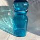 Apothecary bottle airtight blue glass jar