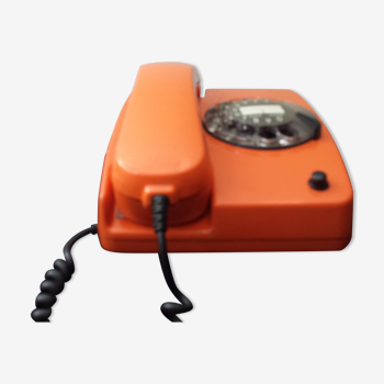 Vintage phone phone orange
