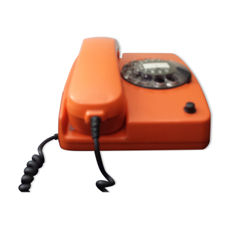 Vintage phone phone orange