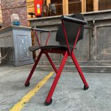 Set of 6 plichaise chairs by souvignet