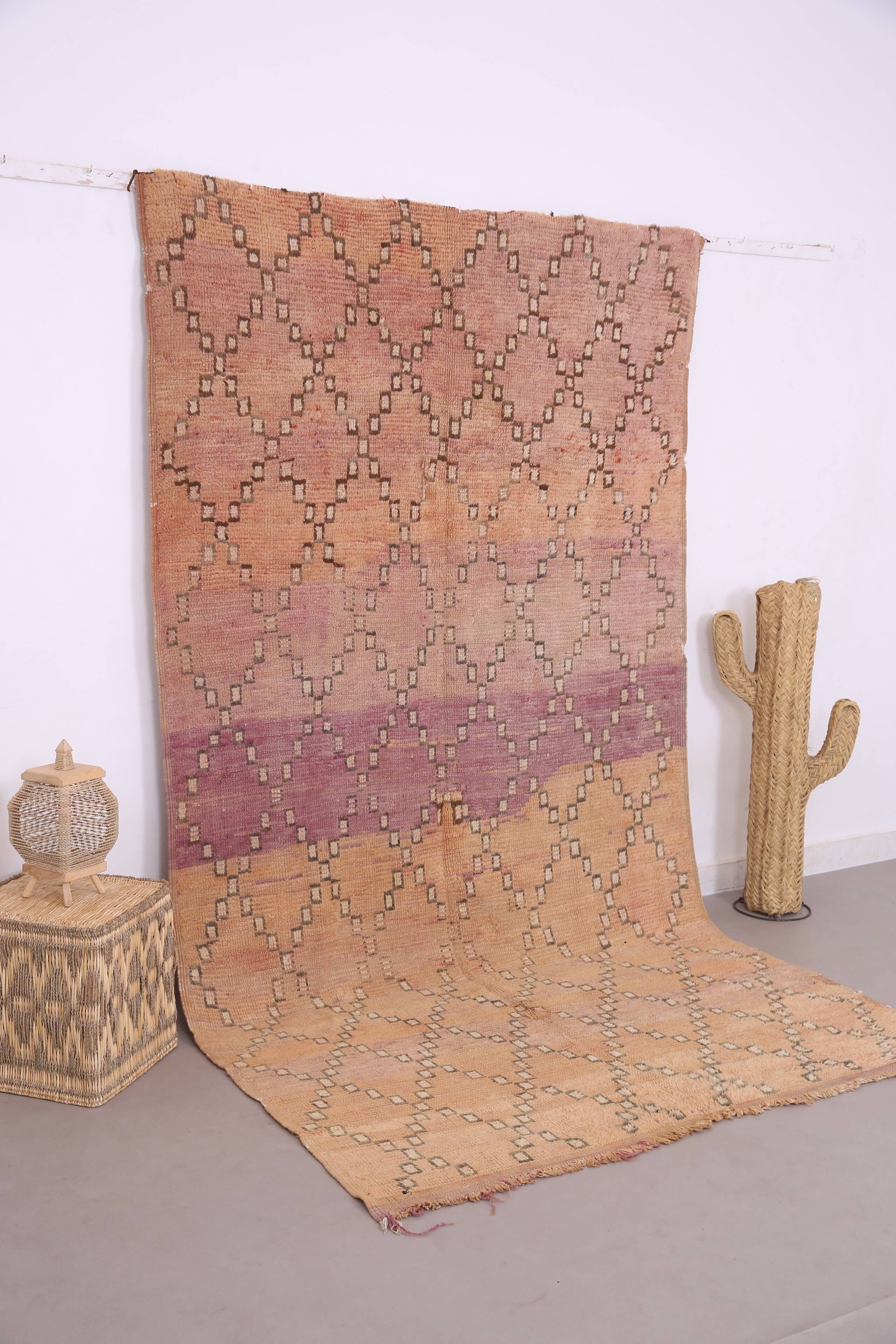 Peach Vintage Moroccan rug 164 x 308 cm - Berber Wool Rug - Handmade Rug