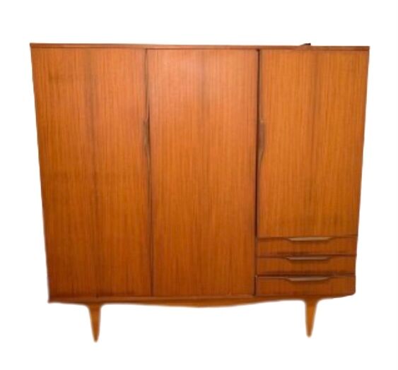 Scandinavian vintage compass leg wardrobe