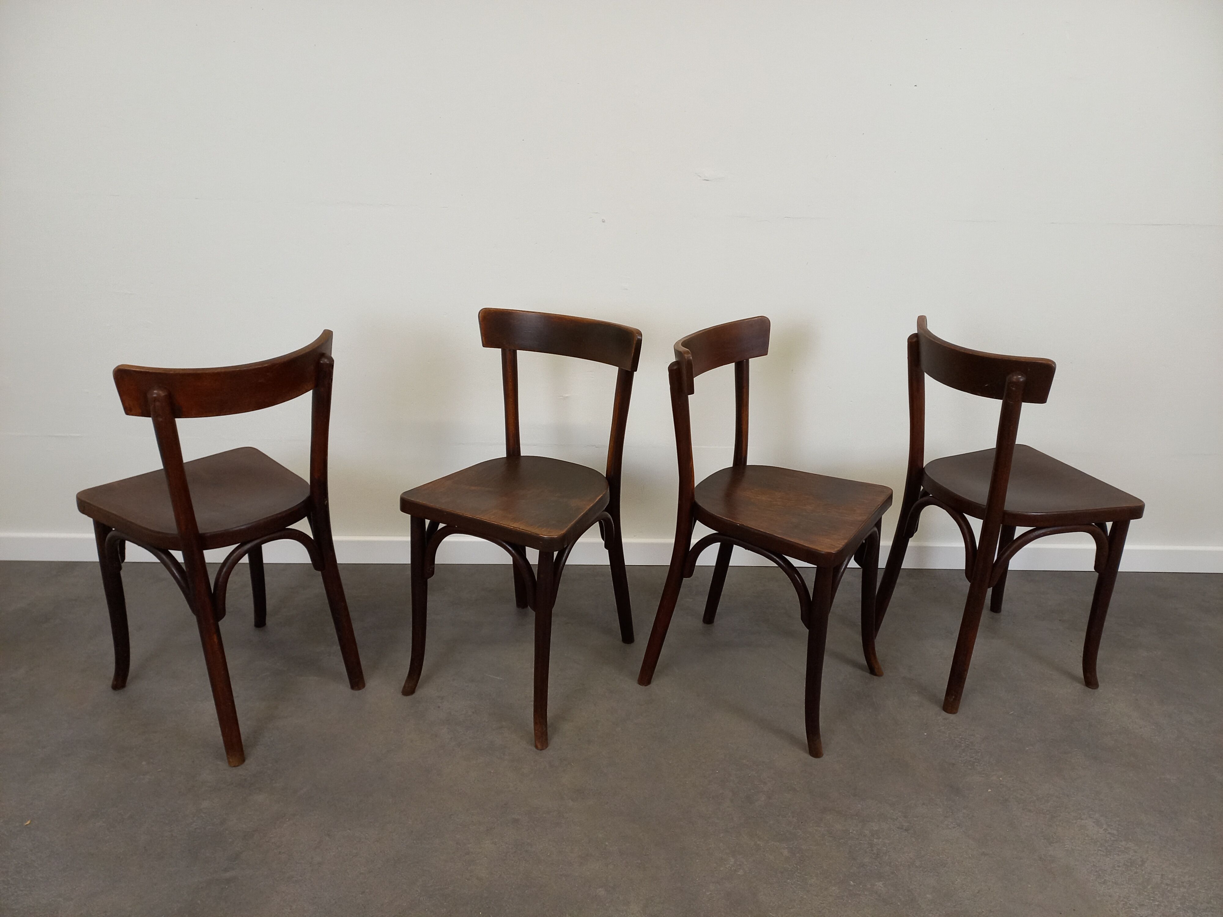 Vintage bistro chairs lot of 4