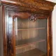 Antique Louis-Philippe glass-fronted cabinet in mahogany