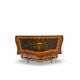 Wooden bedroom suite with inlays in mid-century Italian style, by Pacifici Prete, Rome.