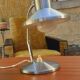Flexible lamp vintage accent design or bedside year 70 brushed metal