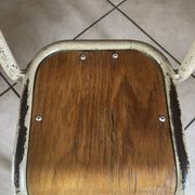 Old small school chair for children, vintage design, height a.