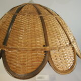 Vintage rattan suspension tulip