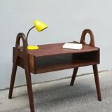 1950s solid wood side table