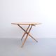 Adjustable cherry wood table by Jürg Bally for Wohnhilfe, 1950s