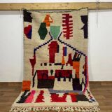 Handmade pure wool Moroccan rug 3x2 m