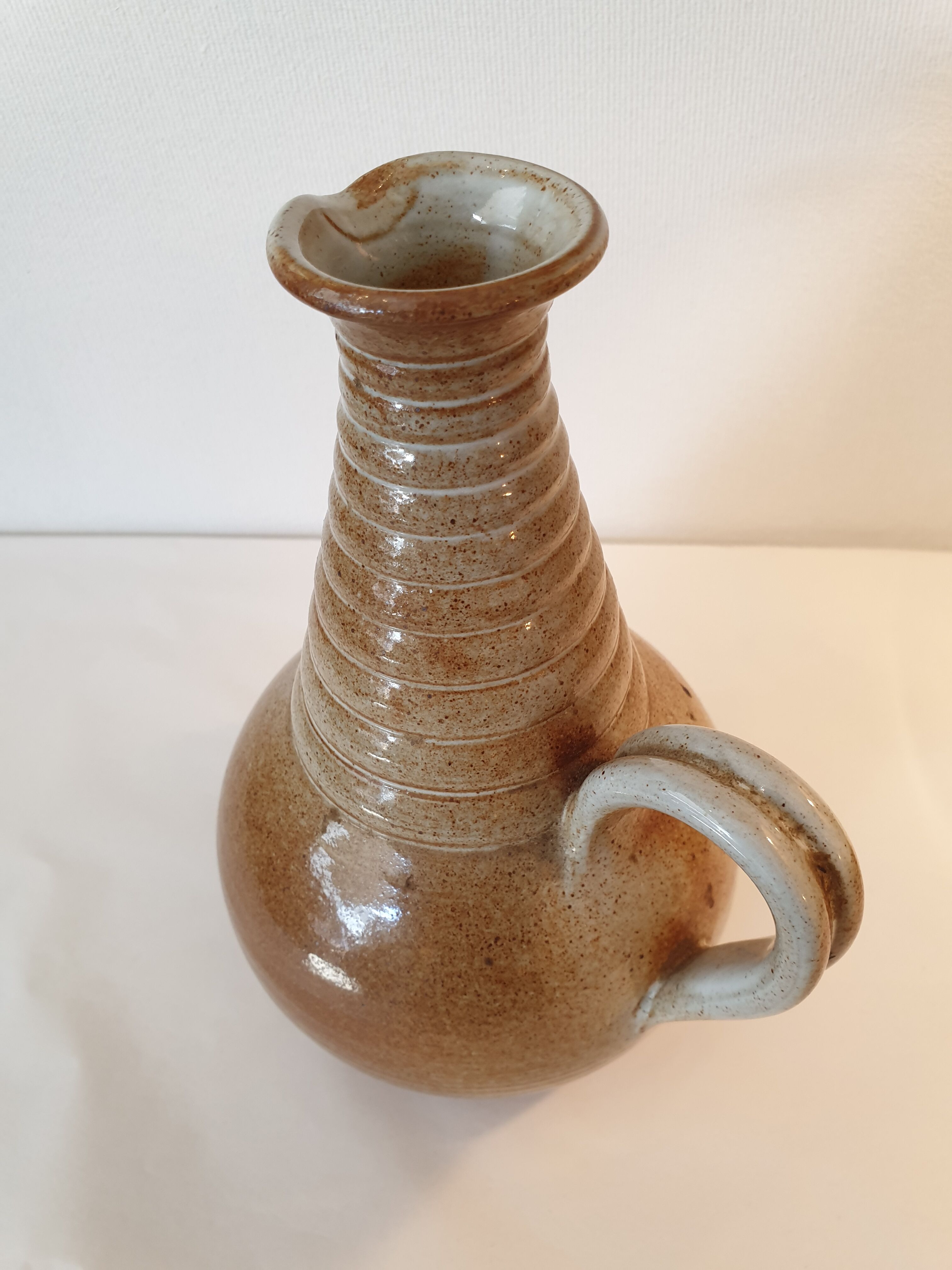 Pichet vase en grès émaillé vintage