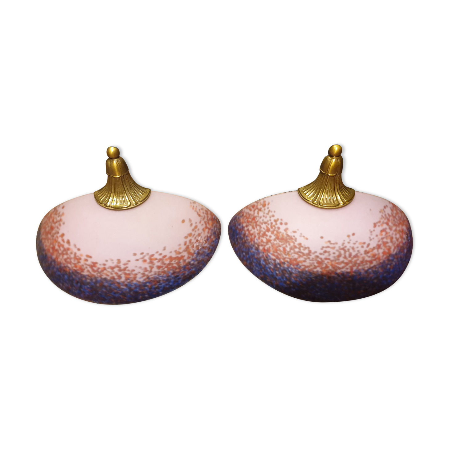 Pair wall lamp signed vianne