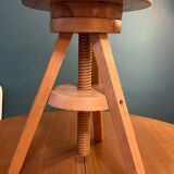 Tabouret tripode en pin année 90