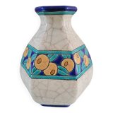Art Deco ceramic vase from Longwy