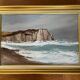 Painting: Oil on canvas - the cliffs of Étretat