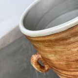 Brutalist mid-century studio pottery vase from La Poterie De La Colombe, 1960s.