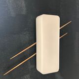 Applique mid century en opaline & laiton