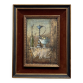 Oil on canvas still life with fruits, 20th century by Cambicq.