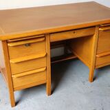 Scandinavian light oak desk