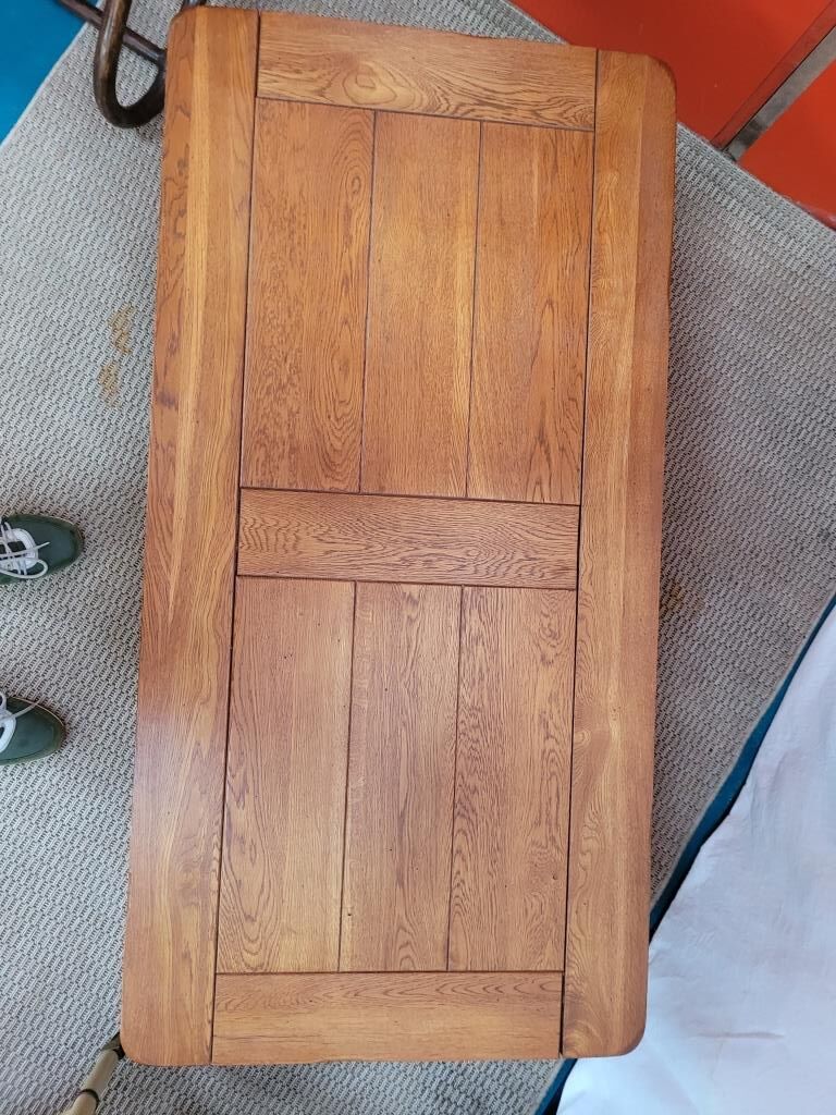 Solid elm coffee table