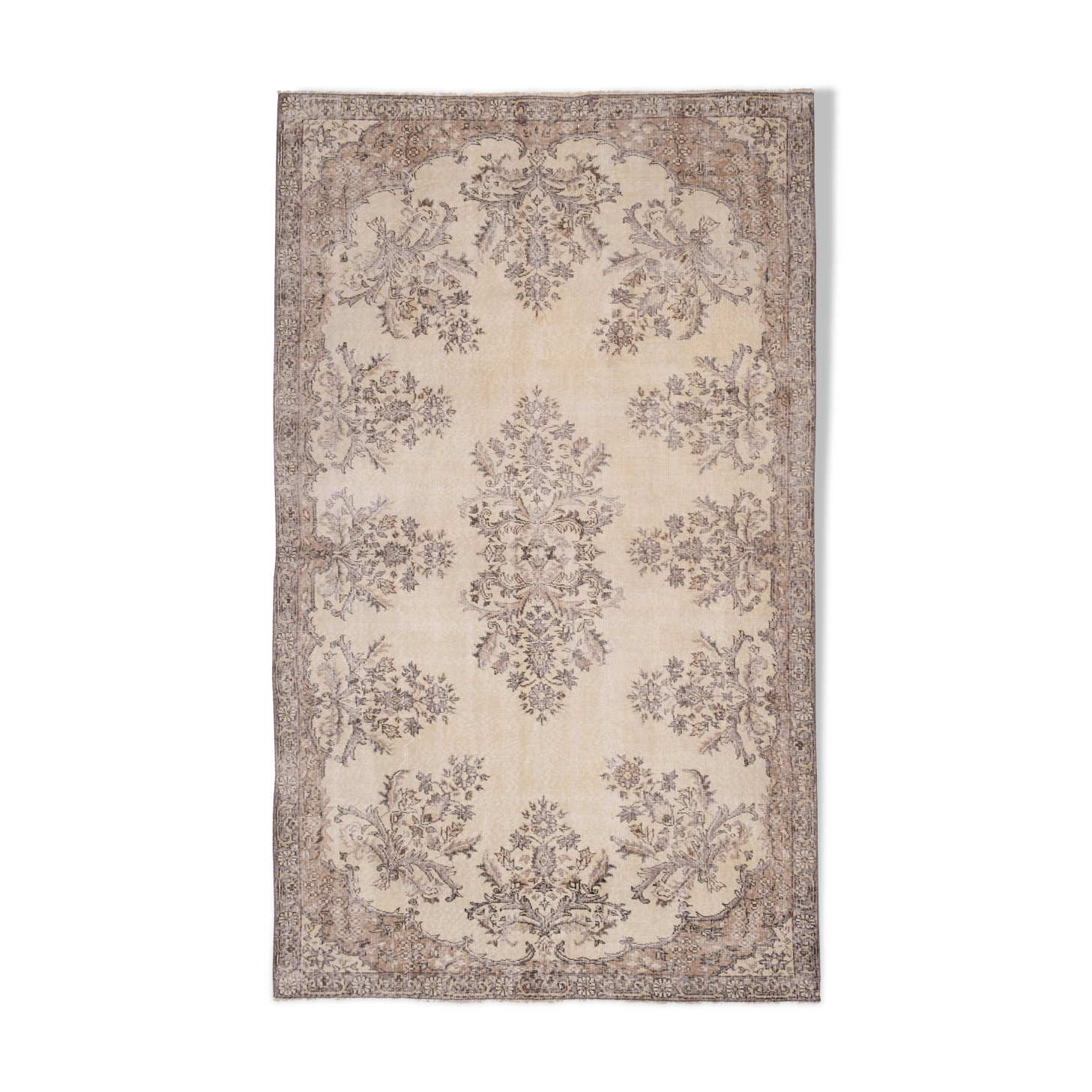 Turkish hand knotted Oushak rug, 1970s - 170 X 283 cm