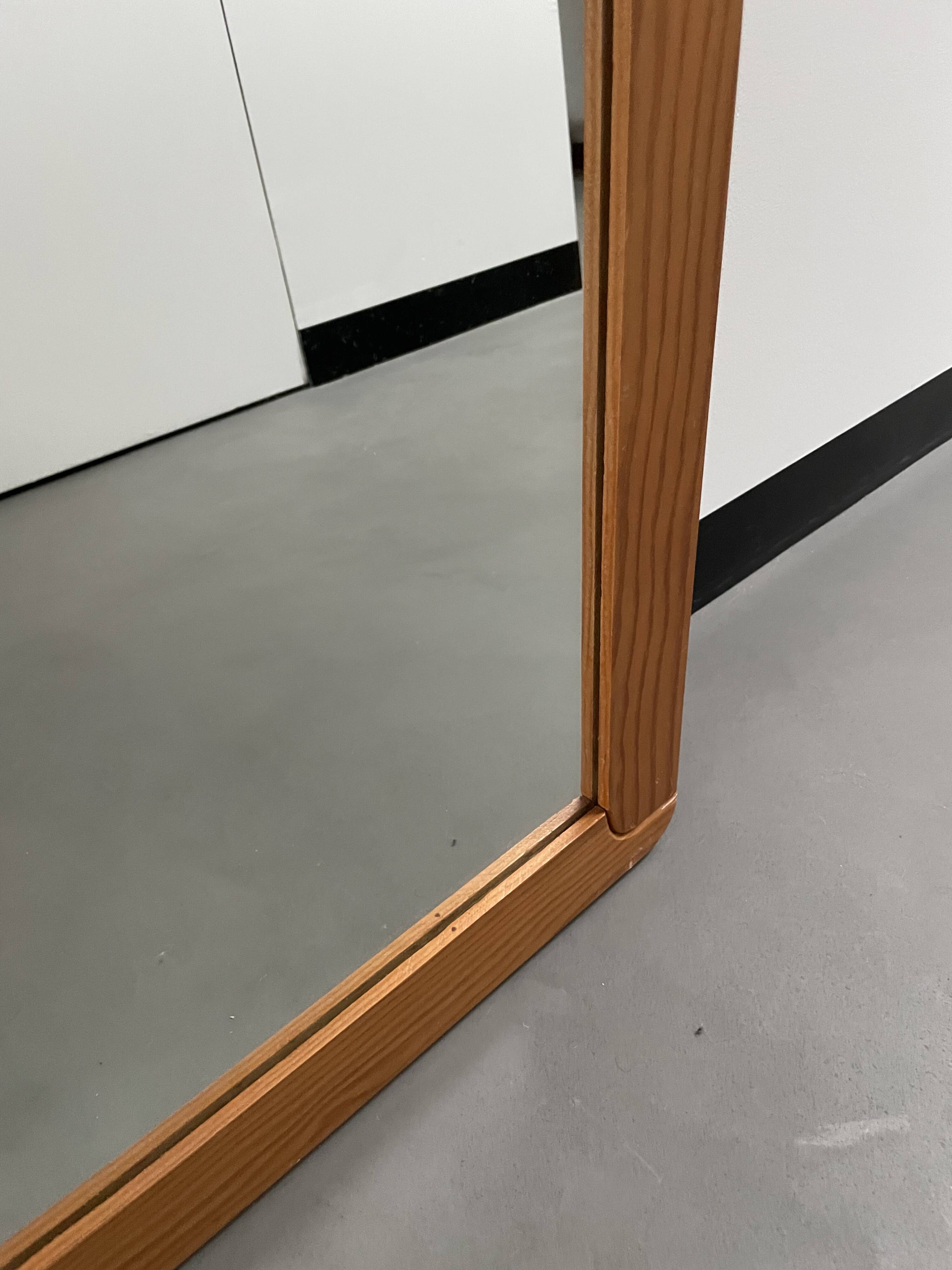 80s Regain pine mirror