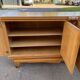 Buffet enfilade vintage art déco en marqueterie et bois massif 4 portes