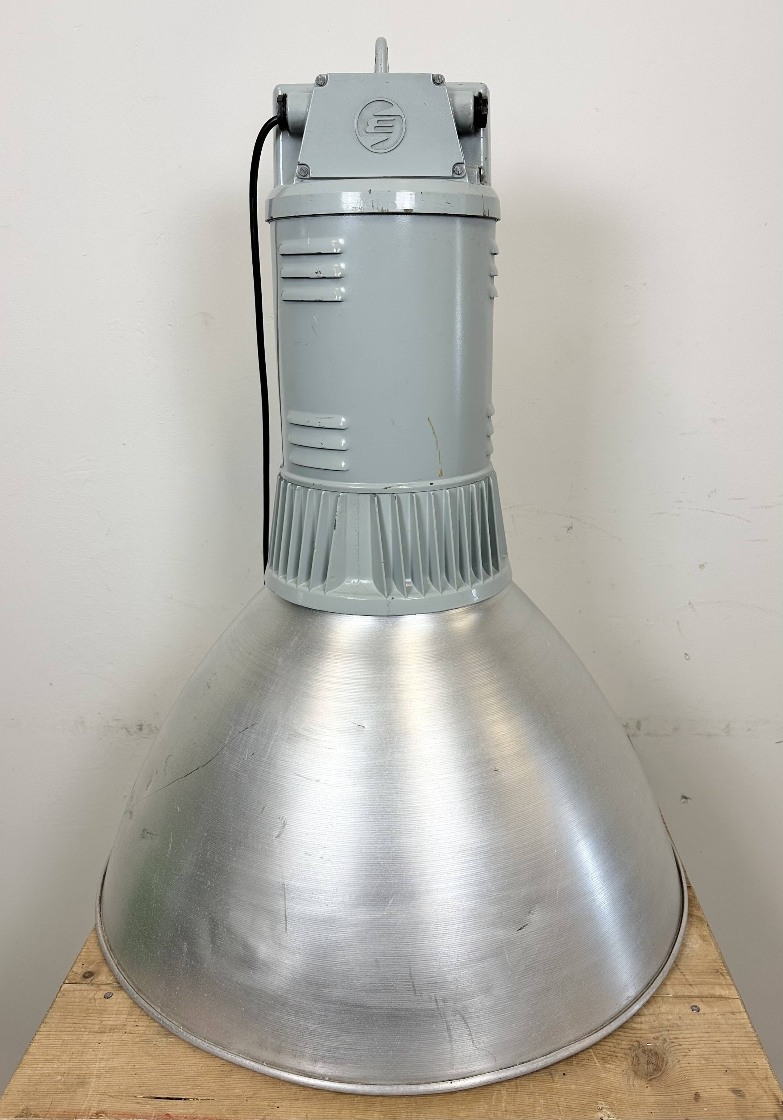 Large Industrial Aluminium Pendant Light from Elektrosvit, 1960s
