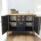 Buffet art déco noir et bois