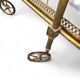 Serving cart - Neoclassical bar trolley in brass and glass