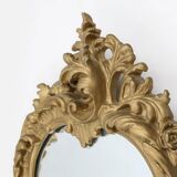 20th Century Belgium gold framed mirror in Louis XV style