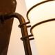 Large outdoor lamp made from metal and opal glass