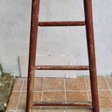 Antique rustic wooden decorative ladder, 155 cm