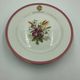 Old cake dish, fruit bowl, porcelain compote bowl decorated with flowers and ears of corn. A. Collin Paris