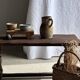 Old beige matte terracotta carafe H24 L16