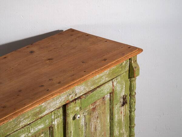 Antique chest of drawers with green patina (c.1920) #59