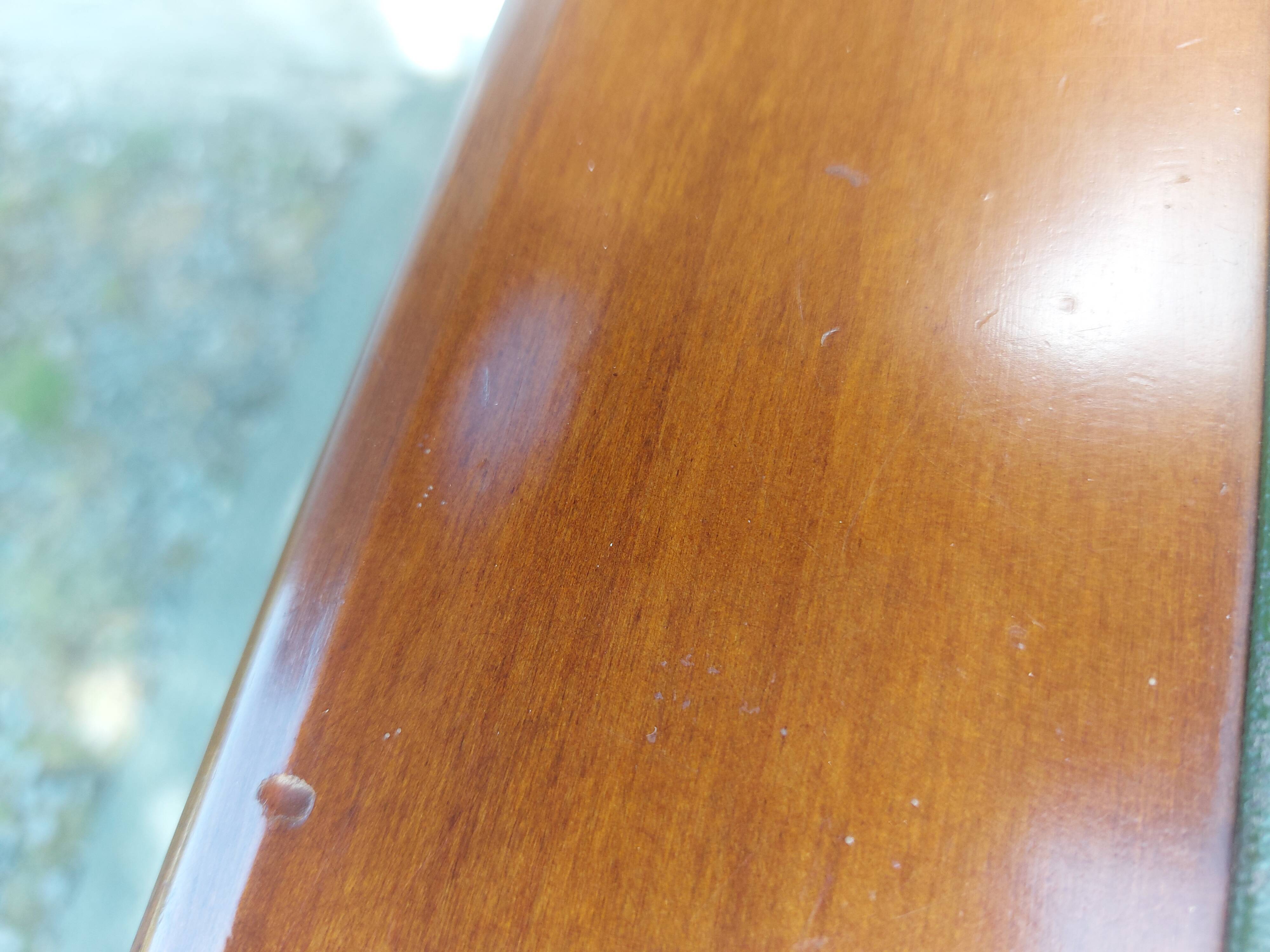 Green leather top desk