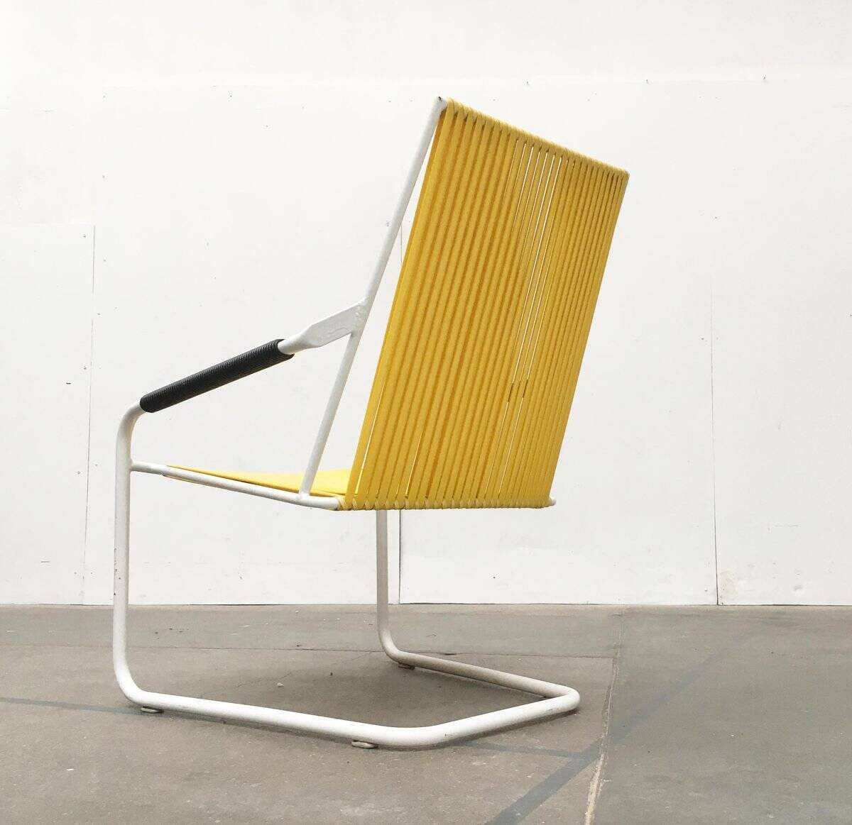Mid-century Modern German Mauser stackable garden chairs, set of 3.