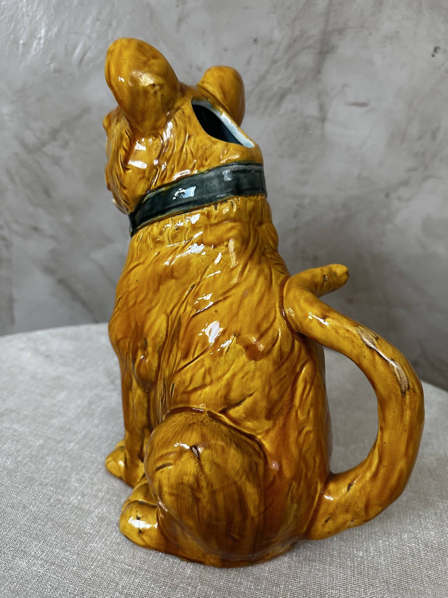 Dog ceramic jug